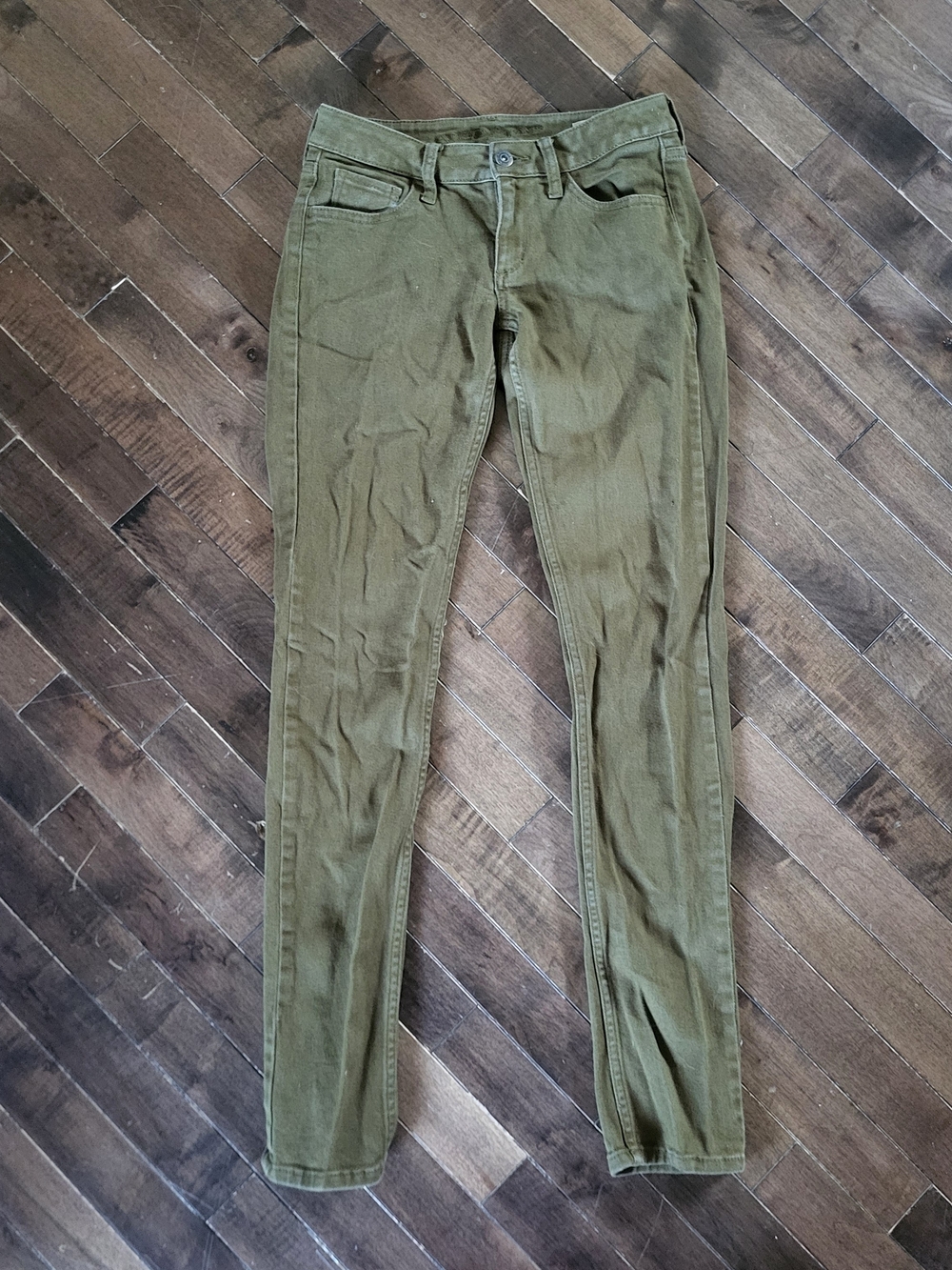 Arizona Jean Company Olive Green Skinny Jeans